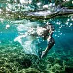 modele-robe-underwater-bulles-bokeh